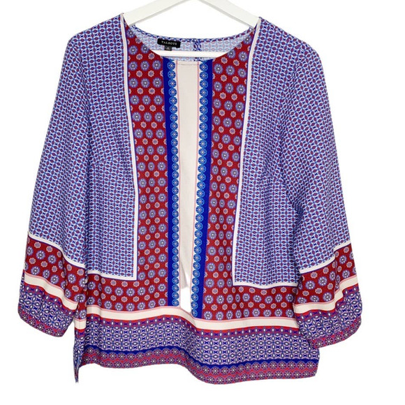 Talbots Tops - Talbots Blouse Geometric Top, SZ M